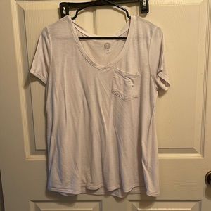 White full length tee